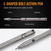 KeyUnity KP00 EDC Bolt Action Titanium Ballpoint Pen, High-Quality Pen