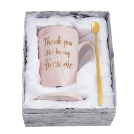Taza de agradecimiento, taza de agradecimiento por ser impresionante, regalos de acompañante para mujeres, regalos de agradecimiento para amigos, compañeros de trabajo, asistente administrativo,