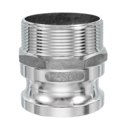 PATIKIL 1 Pack 3" Aluminum Cam Lock Fittings - Male Adapter x Female NPT Thread, Quick Disconnect Coupling Cam Lock Hose Fitting, Corrosion Resistant (Part F Cam Groove Type)