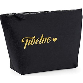 Hippowarehouse Twelve birthday printed make up cosmetic wash bag 18x19x9cm