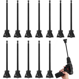 CHEERYMAGIC 12 Pcs Mixer Attachments for Drill Epoxy Resin Mixer Paddles for Mixing Epoxy Resin Paint Pigment Glaze A31-SZHHQJ