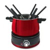 Swissmar 10 Piece Electric Fondue Set (Red)