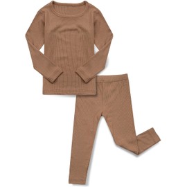 AVAUMA Baby Boys Girls Pajama Set Kids Toddler Snug fit Ribbed Rayon Sleepwear pjs for Daily Life Style