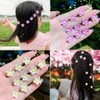 20 Pcs Mini Flower Hair Clips Small Wedding Hair Pins