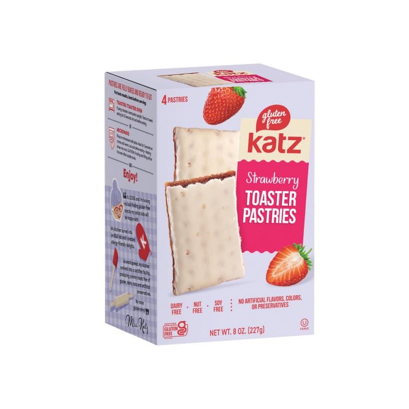 KATZ GLUTEN FREE Toaster Pastries - Strawberry - Size: Box