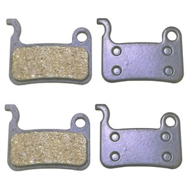 Bicycle Brake Pads, 2 Pairs Resin Semi-Metallic Bike Disc Brake Pads for Shimano XTR, Smooth Braking,Low Noise, Long Life (S-05,2 Pairs)