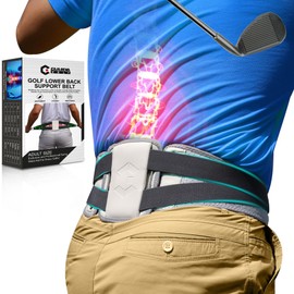 GAIARENA Golf Lower Back Support Belt for Golfers Swing Training Equipment Support & Tighten Waist & HIPS, Protect Lower Back, Prevent Musculoskeletal Damage