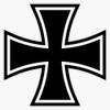 Iron Cross Logo Window Bumper Sticker Decal 5"