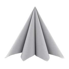 Softpoint Napkins 2-Ply 40 x 40 cm | 1/4 Fold | Soft as Tissue and Stable Like Airlaid | Practical Disposable Napkin with Softpoint Embossing | Pack of 50 | (Grey)