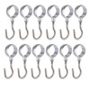 Rannb Wardrobe Closet Hook Stainless Steel Hanging Tube Rod Hook
