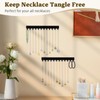 milylove Acrylic Necklace Holder 2 Pack Wall Mounted Necklace Organizer