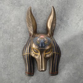 Veronese Design Mask of Anubis The Jackal God Sculptured Wall Hanging