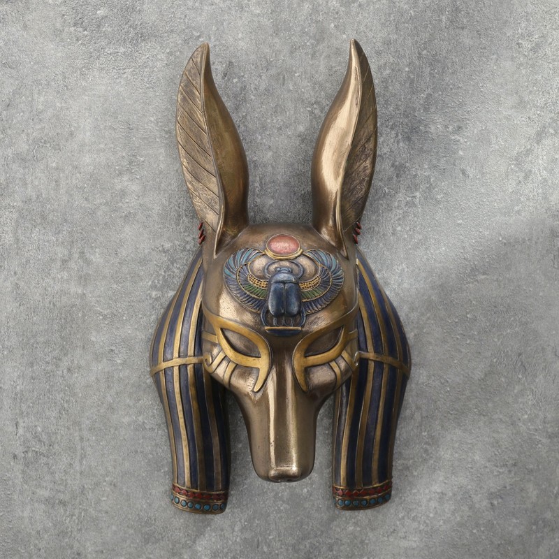 Veronese Design Mask of Anubis The Jackal God Sculptured Wall