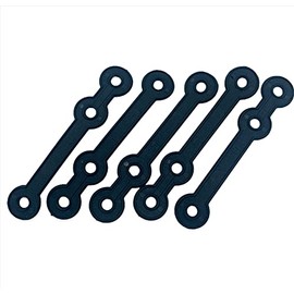 Kiroplast 100 Connectors for Clothes Hangers Extension Hangers Black Clothing