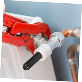 KICHOUSE 5pcs Heat Shrink Cap Wrap Seal Cable Covers for Wires Protect Cable Concealer Heat Shrink Wire Connectors Crimp Wire Covers for Cords Wire Cap Electric Caps Black Polyethylene