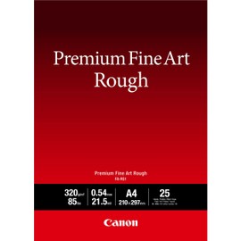 Canon Premium FA-RG1 – Uncoated – 21.5 Thousands of an Inch – A4 (210 x 297 mm) – 320 g/m² – 25 Sheets of Paper for Fine Arts Black