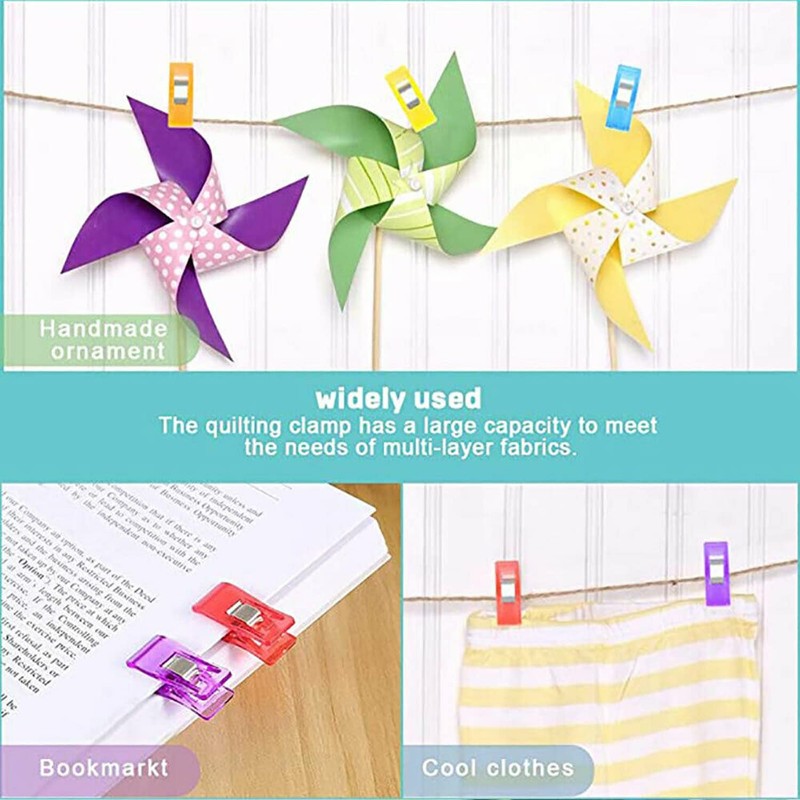 100PCS Multipurpose Sewing Clips – Fabric Clips for Sewing &