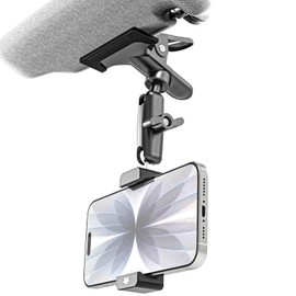 Charchendo Car Sun Visor Short Metal Arm Phone/GoPro Mount 4-7"