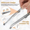 sourcing map 3pcs Diamond Tweezer Holder Pick Up Tool Set