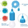 8PCS Portable LED Bulb Light Battery Operated Pull Rope Lamp