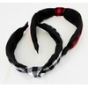 Ellas Buffalo Plaid Headbands Set Of Two Black White Red