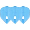 L-style champagne flight kami shape, light blue