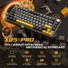 ATTACK SHARK X85 Pro Wireless Gaming Keyboard,Hot Swappable,Tri-Mode(BT 5.1/2.4Ghz/Type-C),Gasket, TFT