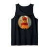Orange Tabby Cat Pizza Delivery Peephole Tank Top