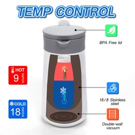 28oz Coffee Carafe Airpot Insulated Coffee Urn Stainless Steel Vacuum Thermal Pot Flask for Coffee, Hot Water, Tea, Hot Beverage - Keep 9 Hours Hot, 18 Hours Cold