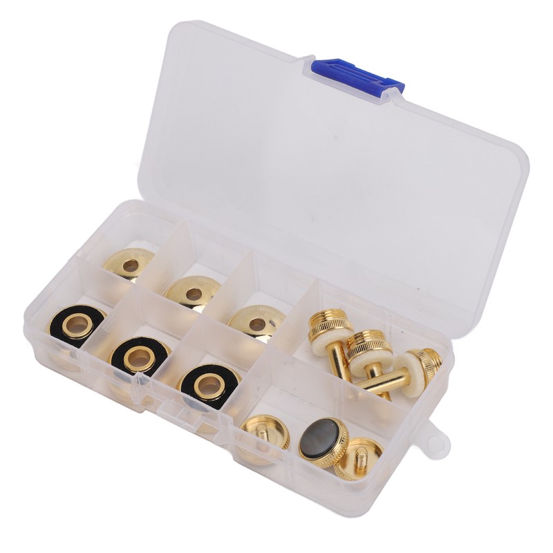 Trumpet Valve Finger Button Metal and Abalone Shell Trumpet Valve