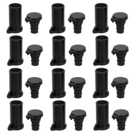 NQEUEPN 12 Pairs Solar Connector Caps, Dust & Weather-Proof Solar Cable End Cap Male and Female Cap Solar Panel Accessories (Black)