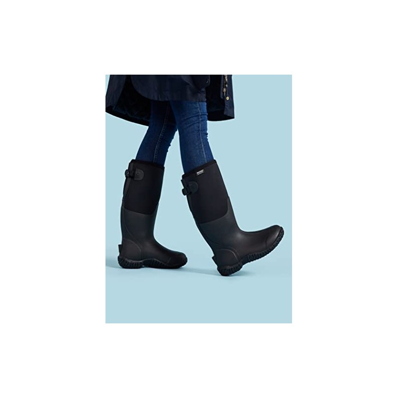 BOGS Women's Classic II-Adjustable Calf Snow Boot, Black, 8