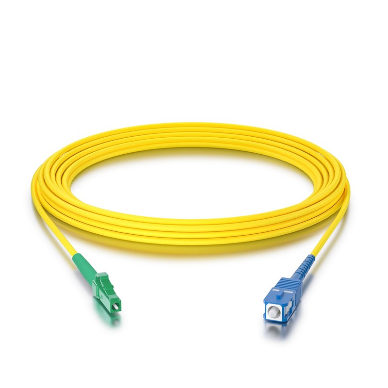 10Gtek LC/APC to SC Simplex Fiber Patch Cord, 9/125μm SMF,