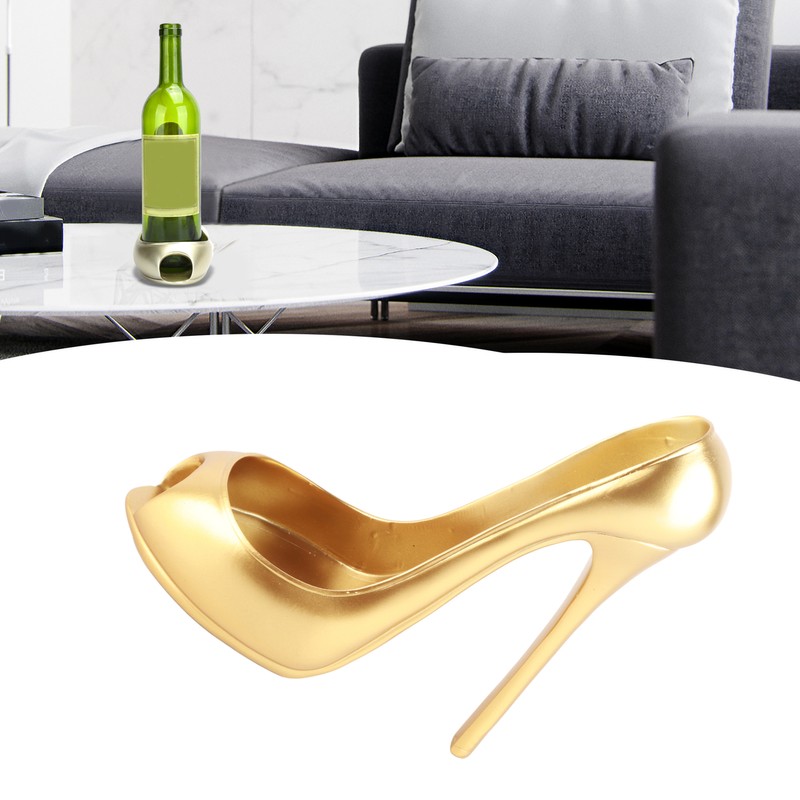 Innovative Wine Rack HighHeeled Shoe Shape Wine Bottle Display Holder