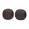 Front Grill Rear Tailgate Smoked Black Emblem Cover Trim Compatible