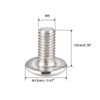 sourcing map Machine Screws, M5x10mm Phillips Screw, 304 Stainless Steel,
