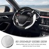 MUQIDA Car Steering Wheel Cover, 15 Inch Premium Leather Breathable