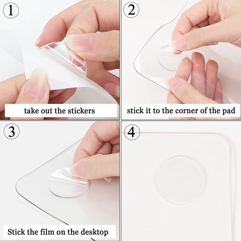 Oterri Clear Writing Desk Pad, 16’’x24” Heat Resistant Waterproof PVC