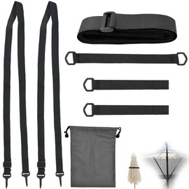 5 Pcs Wind Safety Secure Straps for Securing Parasol, 2.5*100cm Parasol Wind Proof Straps, Adjustable Securing Nylon Tie Strap, Windproof Tie Downs, for Umbrellas Sunshade, with 15*20cm Storage Bag