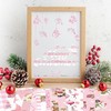 8TEHEVIN 60 Sheets Pink Christmas-Theme Patterned Paper, Vintage Scrapbook Wrapping