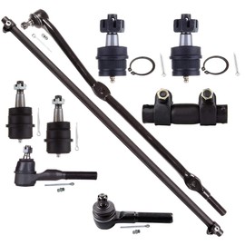 ASAPE 9 Pcs Suspension Kit - Fit 1991-2001 for Jeep Cherokee, Include - Front Inner Tie Rod End Outer Tie Rod End Center Link Tie Rod Adjusting Sleeve Lower Ball Joint Upper Ball Joint