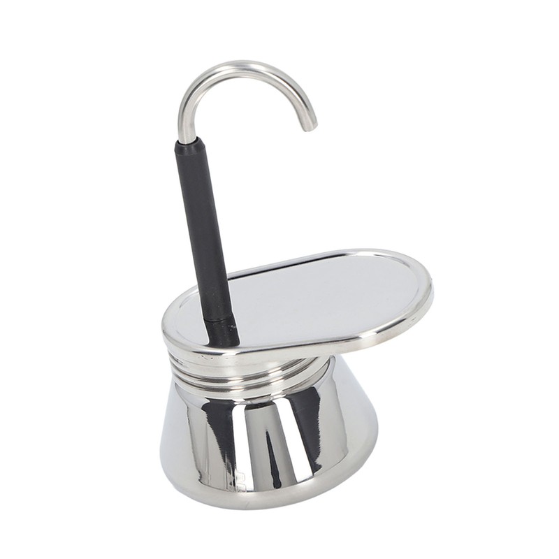 Single Spout Mocha Pot Stainless Steel Lightweight Italian Coffee Maker