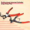 LEONTOOL Curved Long Snap Ring Pliers for Holes, C-Ring Pliers,