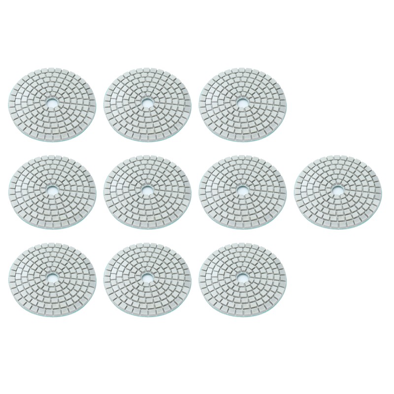10Pcs 3in Diamond Wet Polishing Pad Soft Grinding Discs Polisher