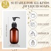 Tessco for you 12 Pack Amber Soap Dispenser Empty Plastic