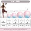 APEXUP Yoga Ball Exercise Ball, Heavy Duty Gym Ball for