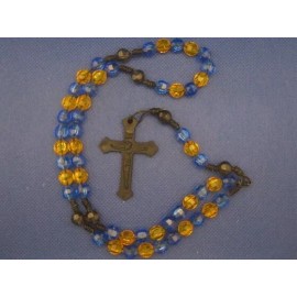 Navy/Cub Scout Rosary (faceted Beads)