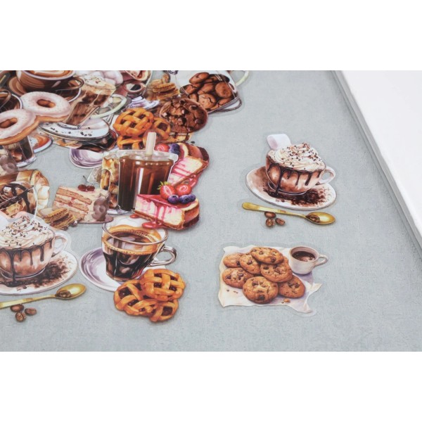 unknown PET coffee afternoon tea stickers | iced coffee drinks