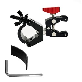 U-Lock Holder/Clamp Compatible with Kryptonite and Most Other U-Locks(12mm-28mm), Heavy Duty Anti-Theft Bicycle U-Lock Mounting Bracket, All-Metal and Super Quiet Ride Lock Bike Mount.