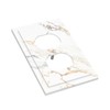 LWDZLHD White Gold Marble Outlet Covers Light Switch Cover Wall